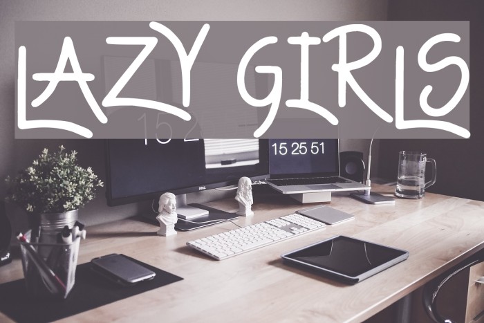 Lazy Girls Font examples