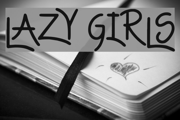 Lazy Girls Font examples