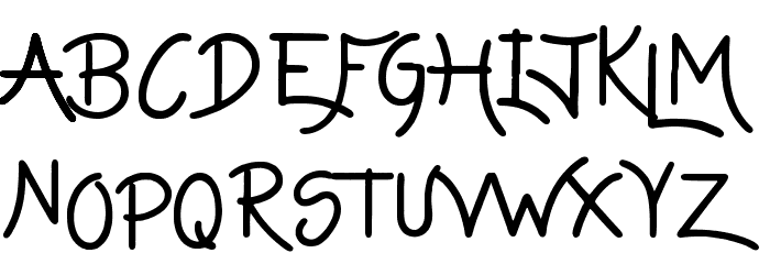 Lazy Girls Font LOWERCASE