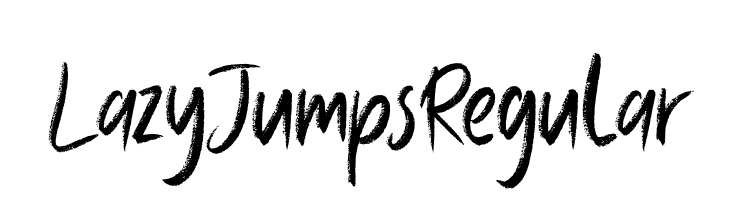 Lazy Jumps Regular  नि: शुल्क फ़ॉन्ट्स डाउनलोड