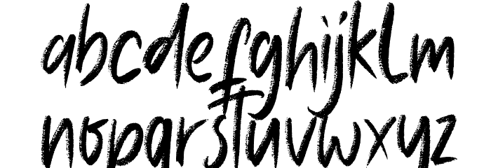 Lazy Jumps Regular Font LOWERCASE