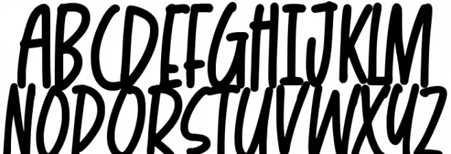 Lazy Kids Schriftart Groß