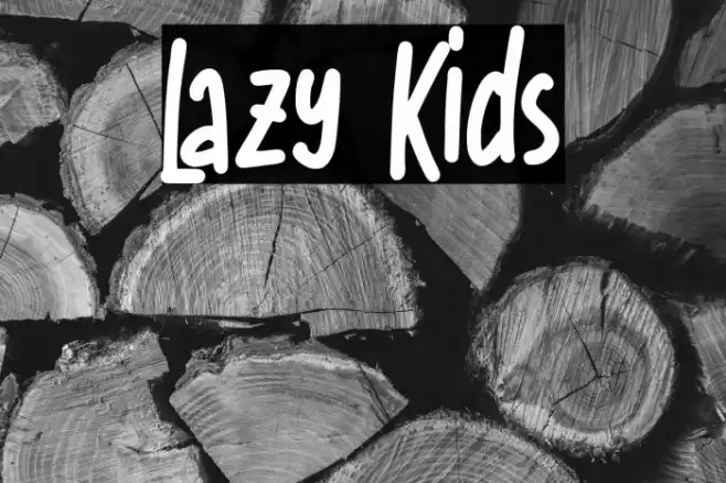 Lazy Kids Font examples