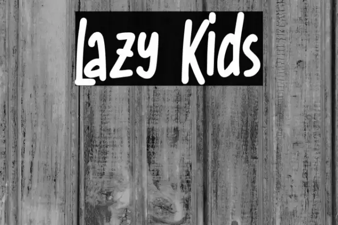 Lazy Kids Font examples