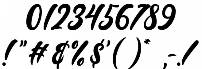 Lazy Monday Font OTHER CHARS