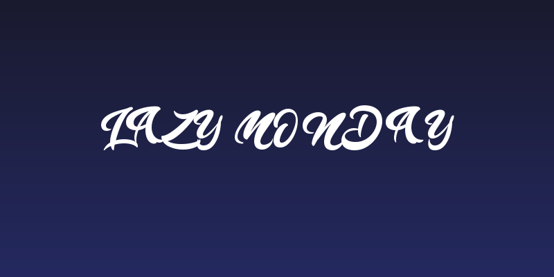 Lazy Monday Social Header