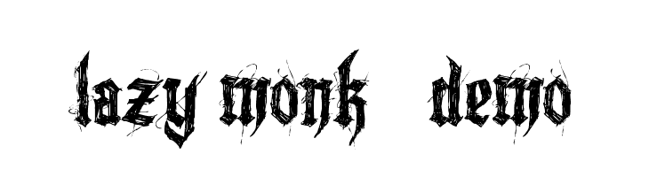 Lazy Monk - Demo  Frei Schriftart Herunterladen