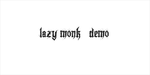 Lazy Monk - Demo Logo