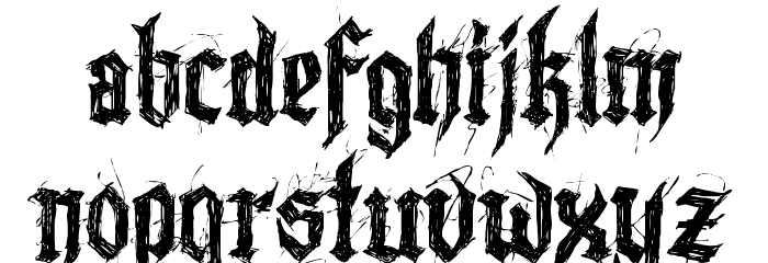Lazy Monk - Demo Font LOWERCASE