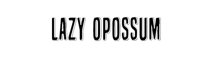 Lazy Opossum  नि: शुल्क फ़ॉन्ट्स डाउनलोड