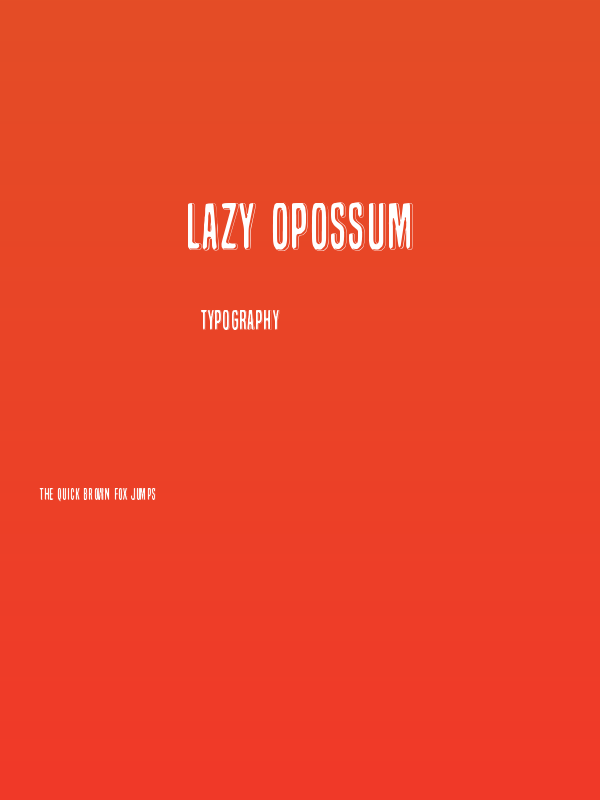 Lazy Opossum Poster