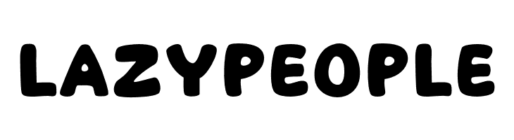 Lazy People  font caratteri gratis