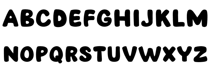 Lazy People Font LOWERCASE
