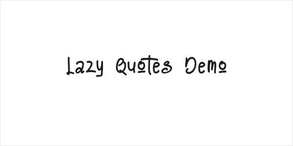 Lazy Quotes Demo Logo