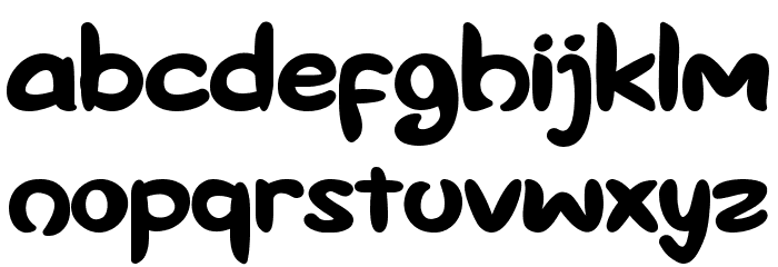 Lazy Repairedhos Font LOWERCASE