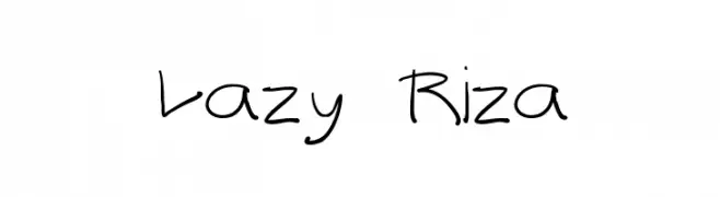 Lazy Riza  baixar fontes gratis