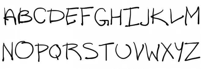 Lazy Riza フォント 大文字