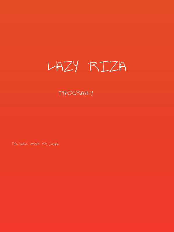 Lazy Riza Poster