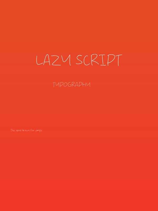 Lazy Script Poster