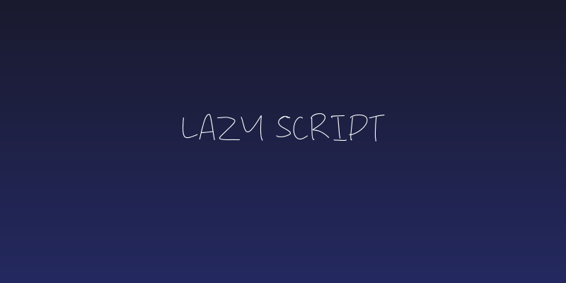Lazy Script Social Header