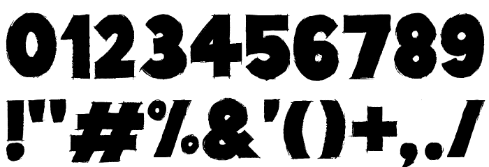 Lazy Sketch Black Font OTHER CHARS