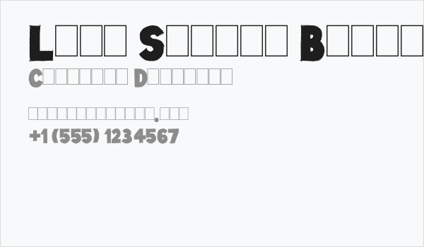 Lazy Sketch Black Business Card