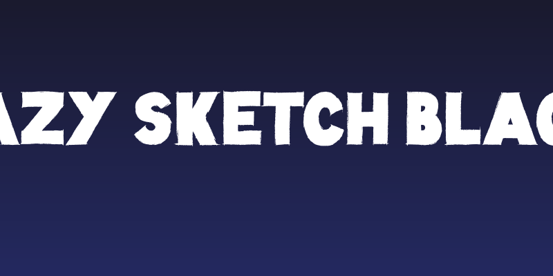 Lazy Sketch Black Social Header