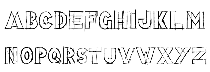 Lazy Sketch Font LOWERCASE