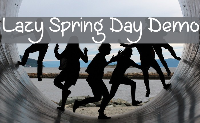 Lazy Spring Day Demo Font examples