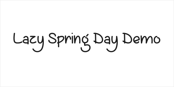 Lazy Spring Day Demo Logo