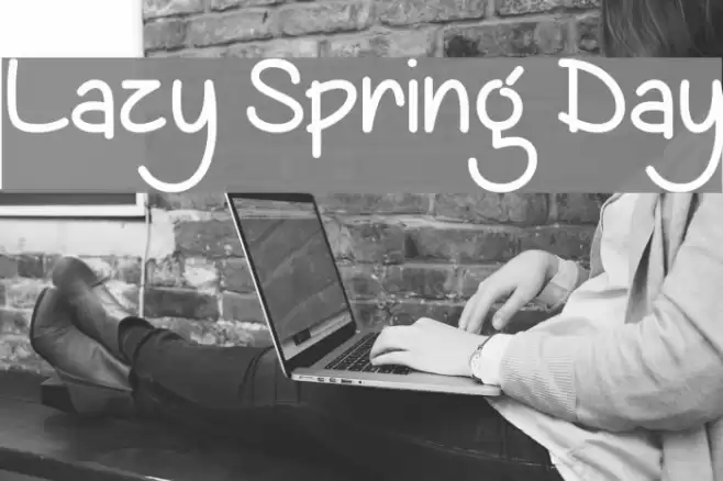 Lazy Spring Day Font examples