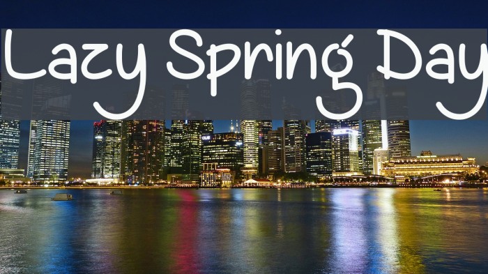 Lazy Spring Day Example 3