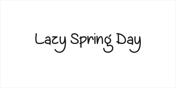 Lazy Spring Day Logo