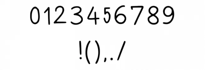 Lazy Student Regular Font OTHER CHARS