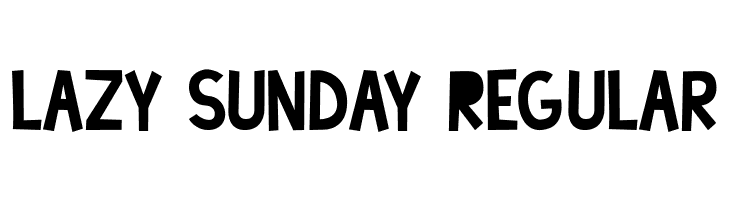 Lazy Sunday Regular  font caratteri gratis