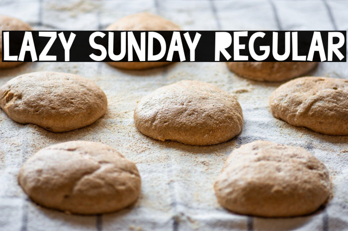 Lazy Sunday Regular Example 3