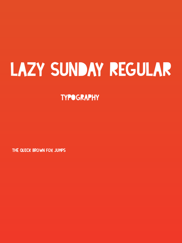 Lazy Sunday Regular Poster