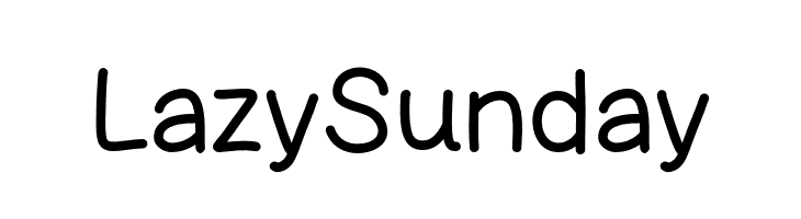 Lazy Sunday  フリーフォントのダウンロード