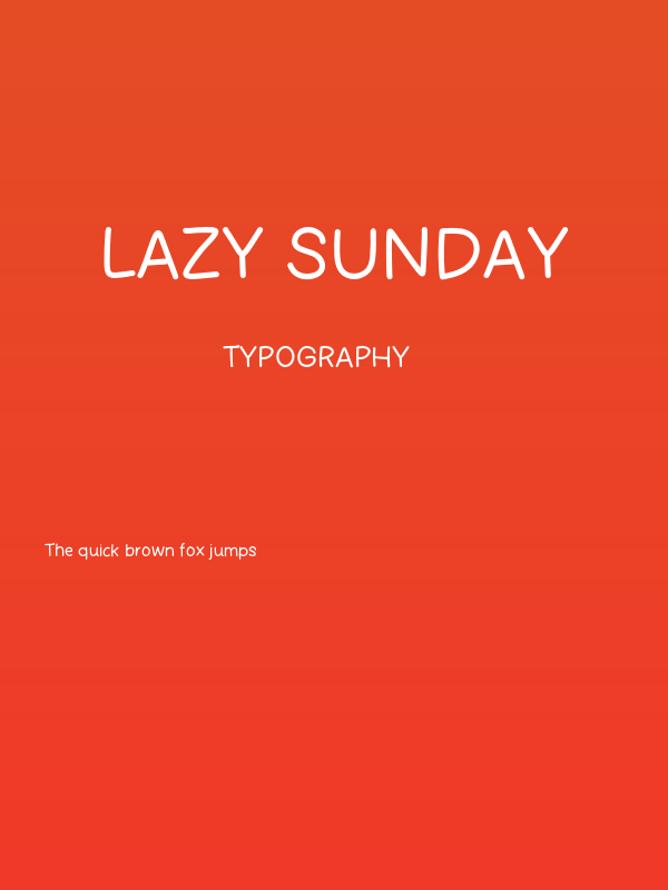 Lazy Sunday Poster