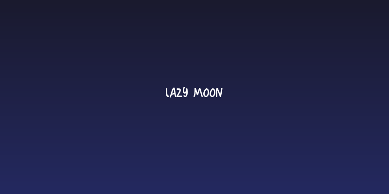 Lazy moon Social Header
