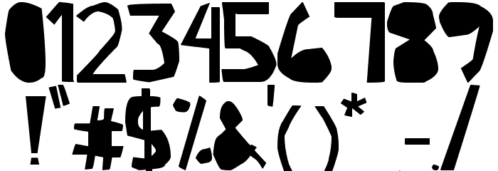 Lazy Font OTHER CHARS