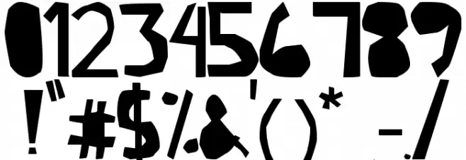 Lazy Font OTHER CHARS