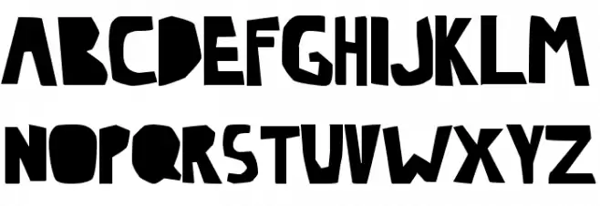 Lazy Шрифта ВЕРХНИЙ