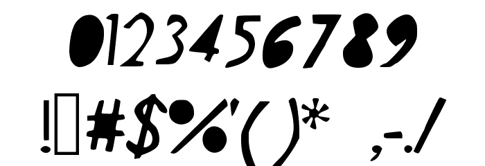 LazyBlock Font OTHER CHARS
