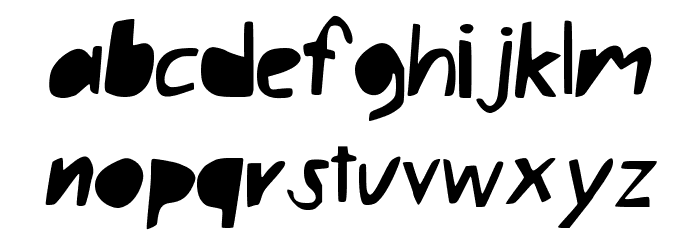 LazyBlock Font LOWERCASE