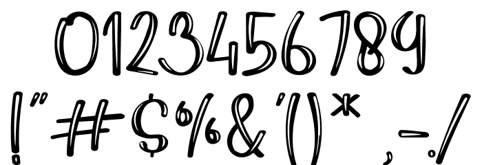 LazyChickenInline Font OTHER CHARS