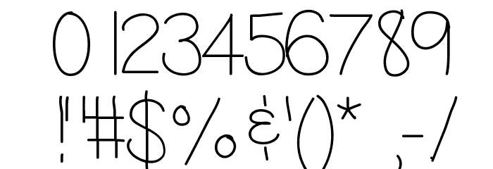LazyDay Font OTHER CHARS