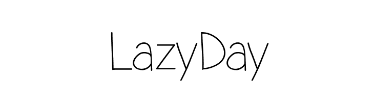 LazyDay フォント