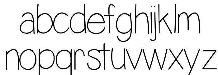 LazyDay Font Litere mici