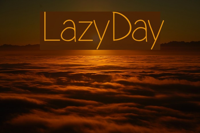 LazyDay Font examples